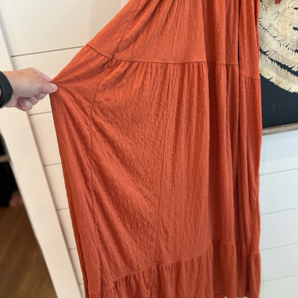 NEW Free People Orange La La Maxi Dress - Picture 11 of 11